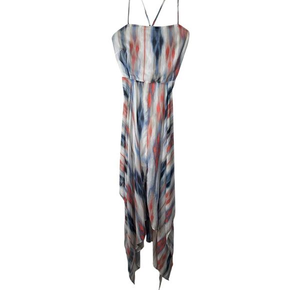 Fashion Nova Dresses & Skirts - Fashion Nova Feels Like Destiny Maxi Dress Blue Combo Size 3X Asymmetrical